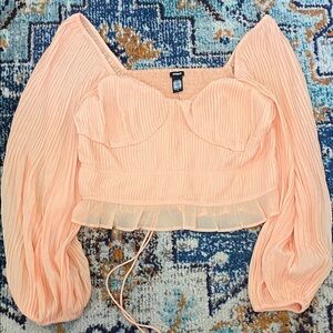 NWT Express Cropped Flowy Blouse